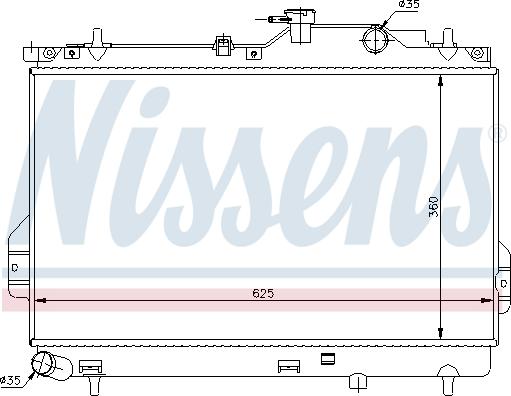 Nissens 67484 - Radiators, Motora dzesēšanas sistēma autodraugiem.lv