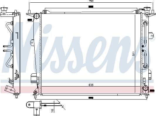 Nissens 675047 - Radiators, Motora dzesēšanas sistēma autodraugiem.lv