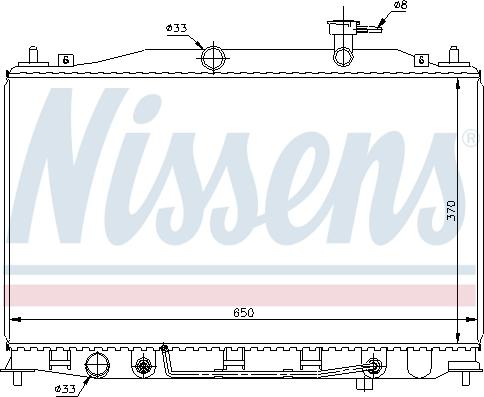 Nissens 67503 - Radiators, Motora dzesēšanas sistēma autodraugiem.lv