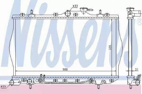 Nissens 67001 - Radiators, Motora dzesēšanas sistēma autodraugiem.lv