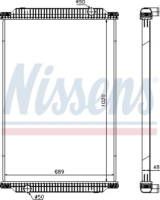 Nissens 67196 - Radiators, Motora dzesēšanas sistēma autodraugiem.lv