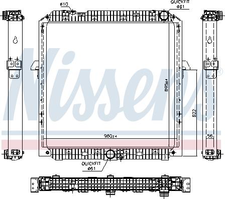 Nissens 67191 - Radiators, Motora dzesēšanas sistēma autodraugiem.lv