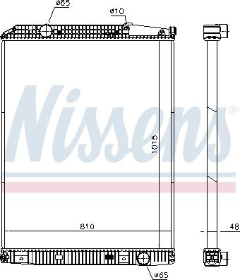 Nissens 671650 - Radiators, Motora dzesēšanas sistēma autodraugiem.lv