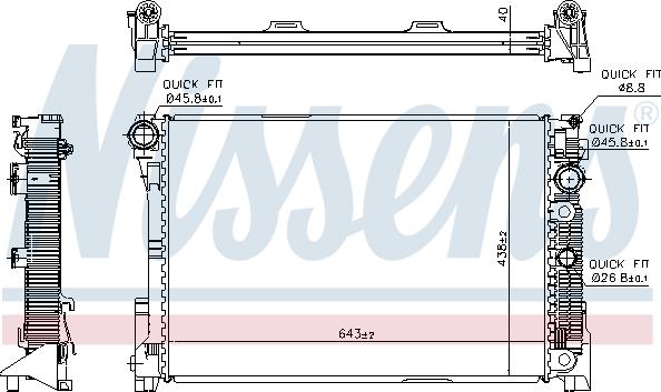 Nissens 67163 - Radiators, Motora dzesēšanas sistēma autodraugiem.lv