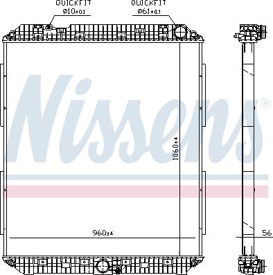 Nissens 671760 - Radiators, Motora dzesēšanas sistēma autodraugiem.lv