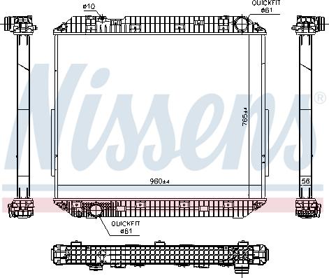 Nissens 671780 - Radiators, Motora dzesēšanas sistēma autodraugiem.lv