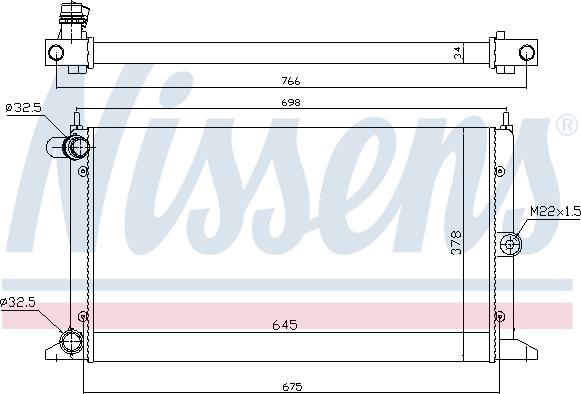 Nissens 67304 - Radiators, Motora dzesēšanas sistēma autodraugiem.lv