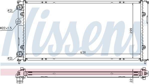 Nissens 692964 - Radiators, Motora dzesēšanas sistēma autodraugiem.lv