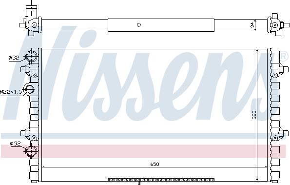 Nissens 67302 - Radiators, Motora dzesēšanas sistēma autodraugiem.lv