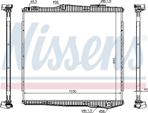 Nissens 672900 - Radiators, Motora dzesēšanas sistēma autodraugiem.lv