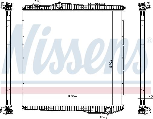 Nissens 672910 - Radiators, Motora dzesēšanas sistēma autodraugiem.lv