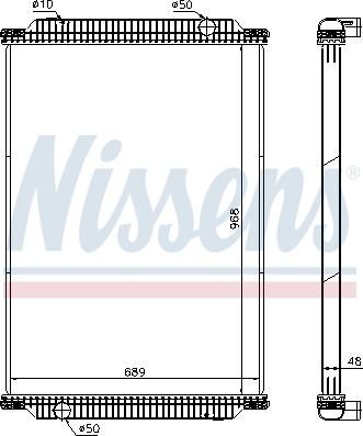 Nissens 672440 - Radiators, Motora dzesēšanas sistēma autodraugiem.lv