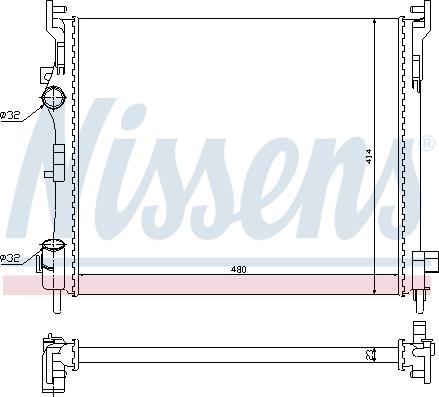 Nissens 67246 - Radiators, Motora dzesēšanas sistēma autodraugiem.lv