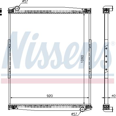 Nissens 67258 - Radiators, Motora dzesēšanas sistēma autodraugiem.lv