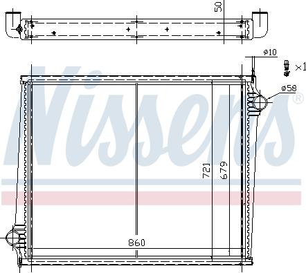 Nissens 67288 - Radiators, Motora dzesēšanas sistēma autodraugiem.lv