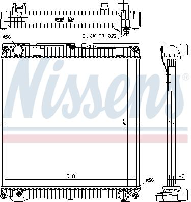 Nissens 67224A - Radiators, Motora dzesēšanas sistēma autodraugiem.lv