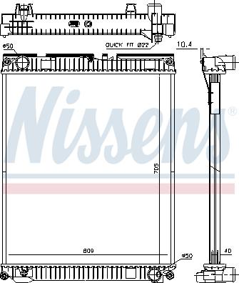 Nissens 67227 - Radiators, Motora dzesēšanas sistēma autodraugiem.lv