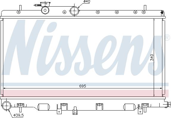 Nissens 67708 - Radiators, Motora dzesēšanas sistēma autodraugiem.lv