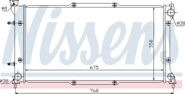 Nissens 67703 - Radiators, Motora dzesēšanas sistēma autodraugiem.lv