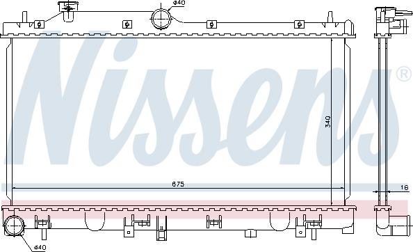 Nissens 67719 - Radiators, Motora dzesēšanas sistēma autodraugiem.lv