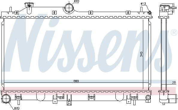 Nissens 67736 - Radiators, Motora dzesēšanas sistēma autodraugiem.lv