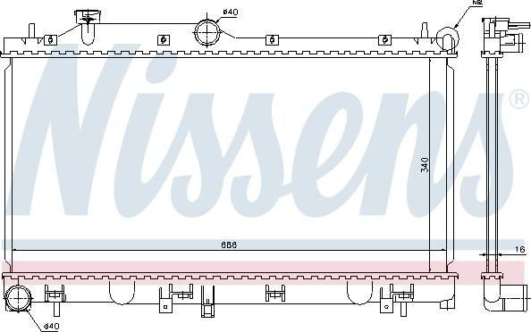 Nissens 67723 - Radiators, Motora dzesēšanas sistēma autodraugiem.lv