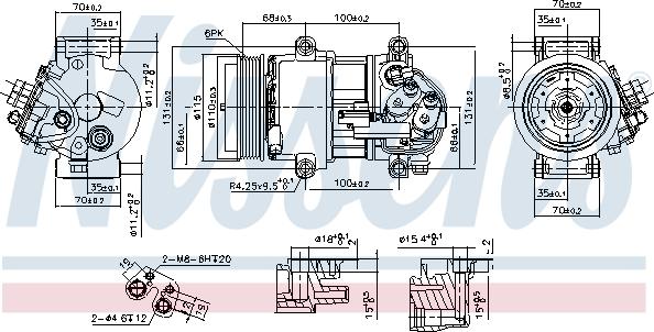 Nissens 890078 - Kompresors, Gaisa kond. sistēma autodraugiem.lv