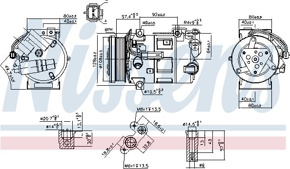 Nissens 890210 - Kompresors, Gaisa kond. sistēma autodraugiem.lv