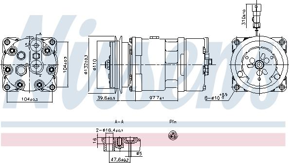 Nissens 891098 - Kompresors, Gaisa kond. sistēma autodraugiem.lv