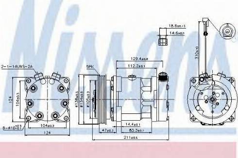 Nissens 89175 - Kompresors, Gaisa kond. sistēma autodraugiem.lv