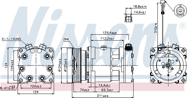 Nissens 89177 - Kompresors, Gaisa kond. sistēma autodraugiem.lv