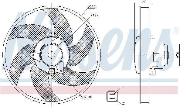 Nissens 85950 - Ventilators, Motora dzesēšanas sistēma autodraugiem.lv