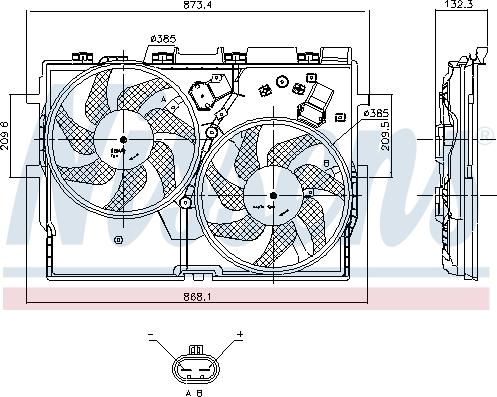 Nissens 85958 - Ventilators, Motora dzesēšanas sistēma autodraugiem.lv