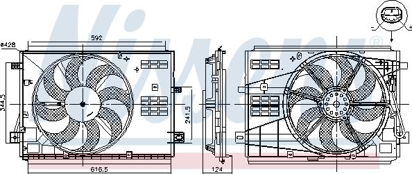 Nissens 85973 - Ventilators, Motora dzesēšanas sistēma autodraugiem.lv