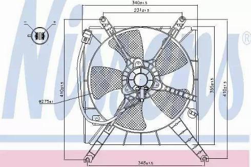 Nissens 85496 - Ventilators, Motora dzesēšanas sistēma autodraugiem.lv