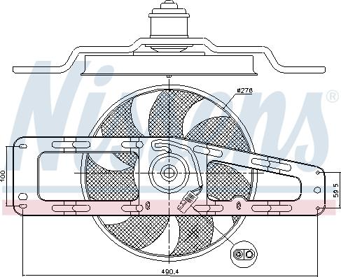 Nissens 85498 - Ventilators, Motora dzesēšanas sistēma autodraugiem.lv