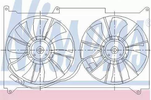 Nissens 85486 - Ventilators, Motora dzesēšanas sistēma autodraugiem.lv