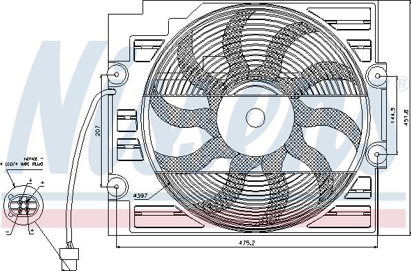 Nissens 85421 - Ventilators, Motora dzesēšanas sistēma autodraugiem.lv