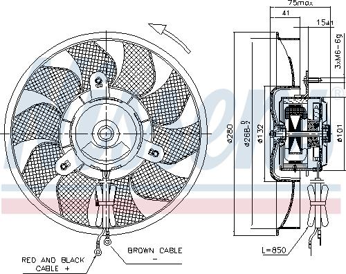 Nissens 85548 - Ventilators, Motora dzesēšanas sistēma autodraugiem.lv