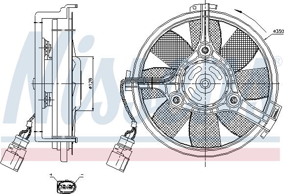 Nissens 85547 - Ventilators, Motora dzesēšanas sistēma autodraugiem.lv