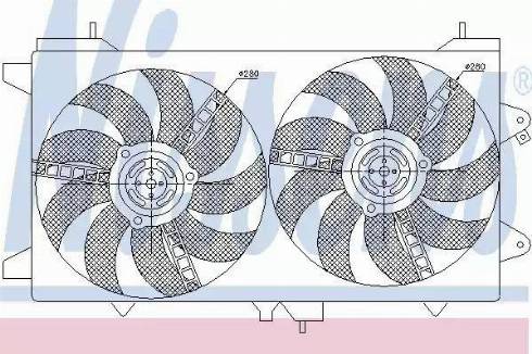 Nissens 85566 - Ventilators, Motora dzesēšanas sistēma autodraugiem.lv