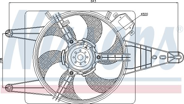 Nissens 85509 - Ventilators, Motora dzesēšanas sistēma autodraugiem.lv