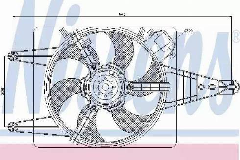 Nissens 85506 - Ventilators, Motora dzesēšanas sistēma autodraugiem.lv