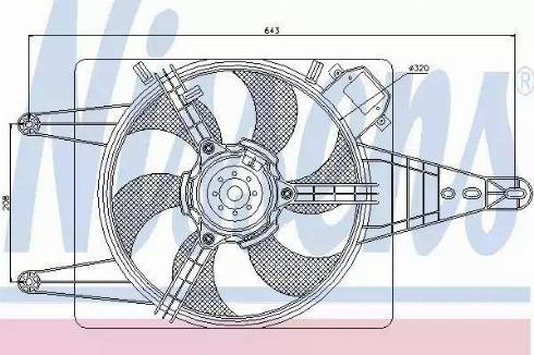 Nissens 85507 - Ventilators, Motora dzesēšanas sistēma autodraugiem.lv