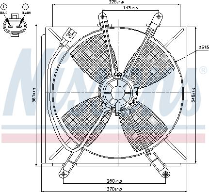 Nissens 85533 - Ventilators, Motora dzesēšanas sistēma autodraugiem.lv