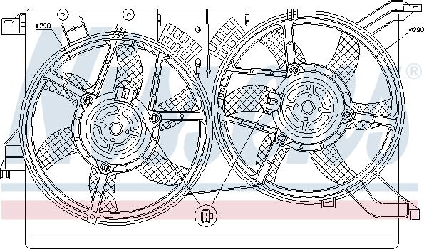 Nissens 85578 - Ventilators, Motora dzesēšanas sistēma autodraugiem.lv