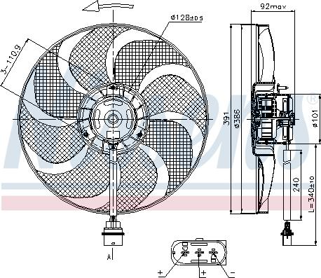 Nissens 85690 - Ventilators, Motora dzesēšanas sistēma autodraugiem.lv