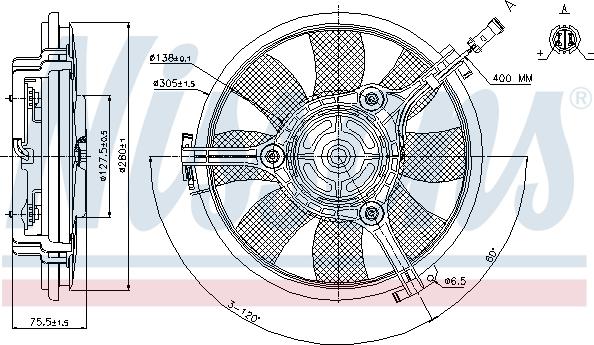 Nissens 85691 - Ventilators, Motora dzesēšanas sistēma autodraugiem.lv