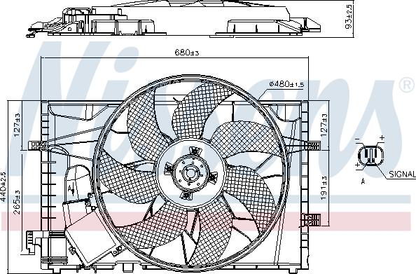 Nissens 85656 - Ventilators, Motora dzesēšanas sistēma autodraugiem.lv