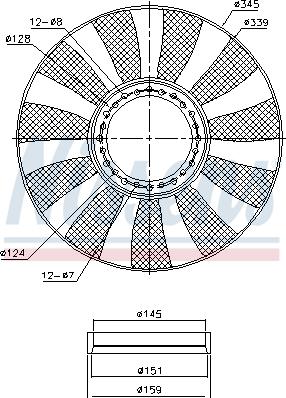 Nissens 85664 - Ventilators, Motora dzesēšanas sistēma autodraugiem.lv